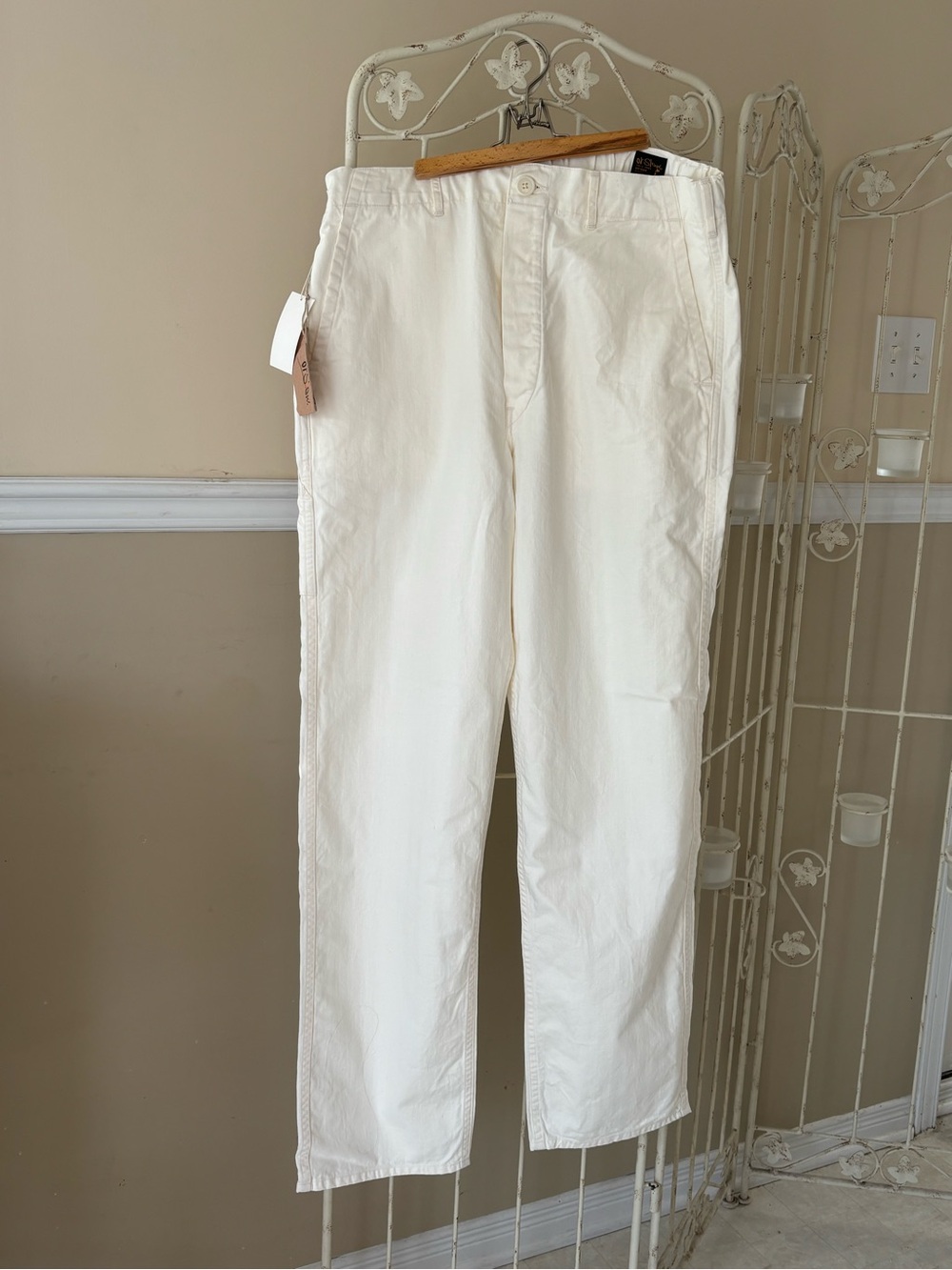 OrSlow French Work Pants Ecru